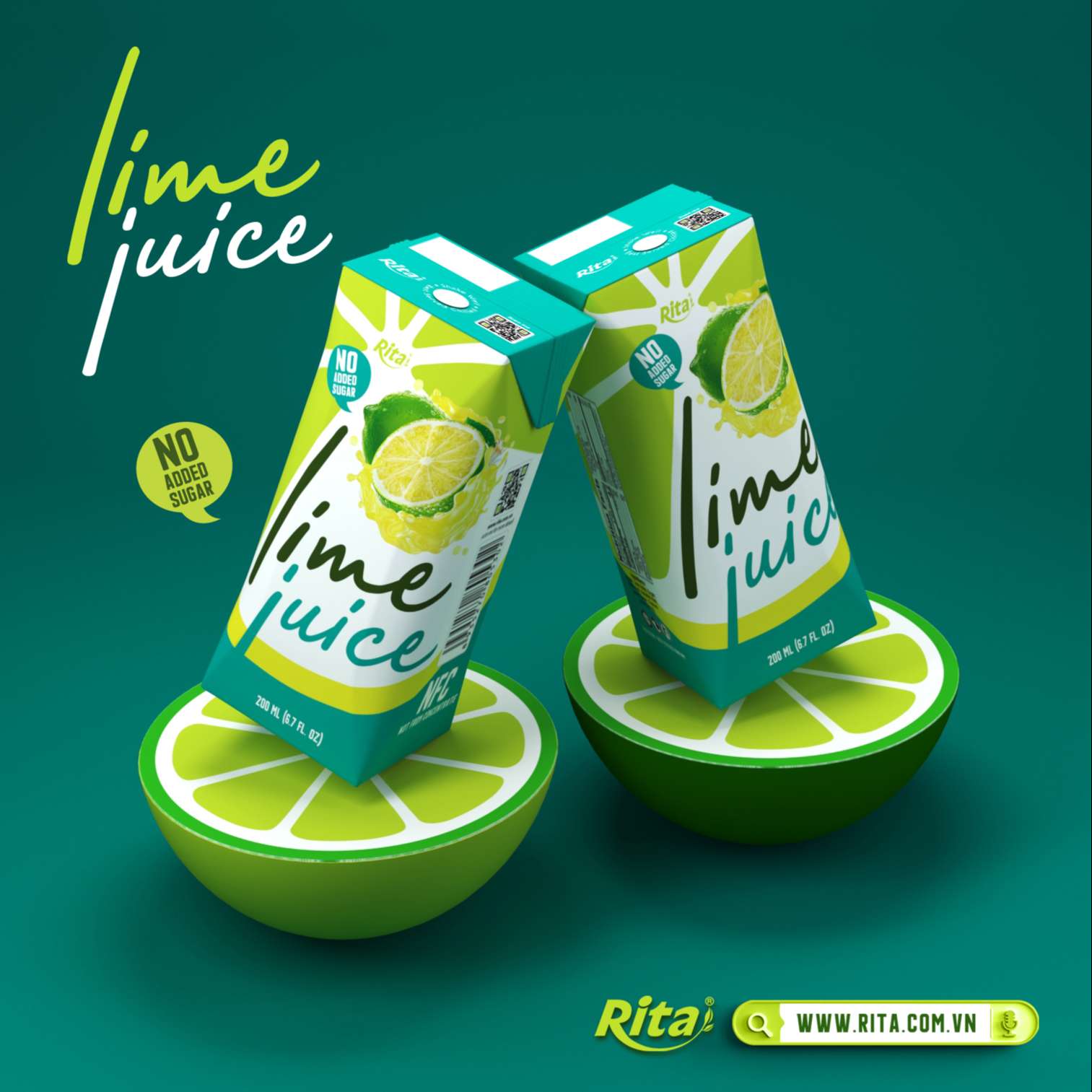 Poster 200ml box lime water