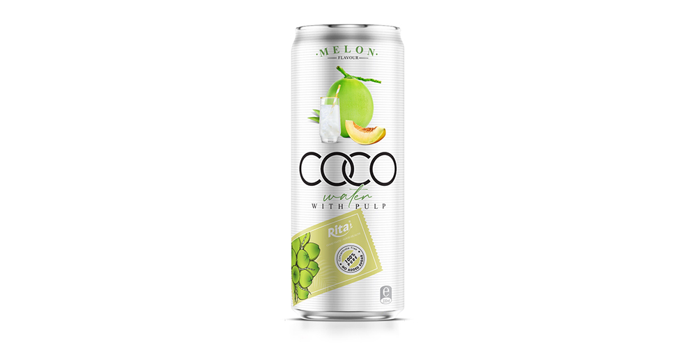 Coco water with pulp 330ml melon chuan