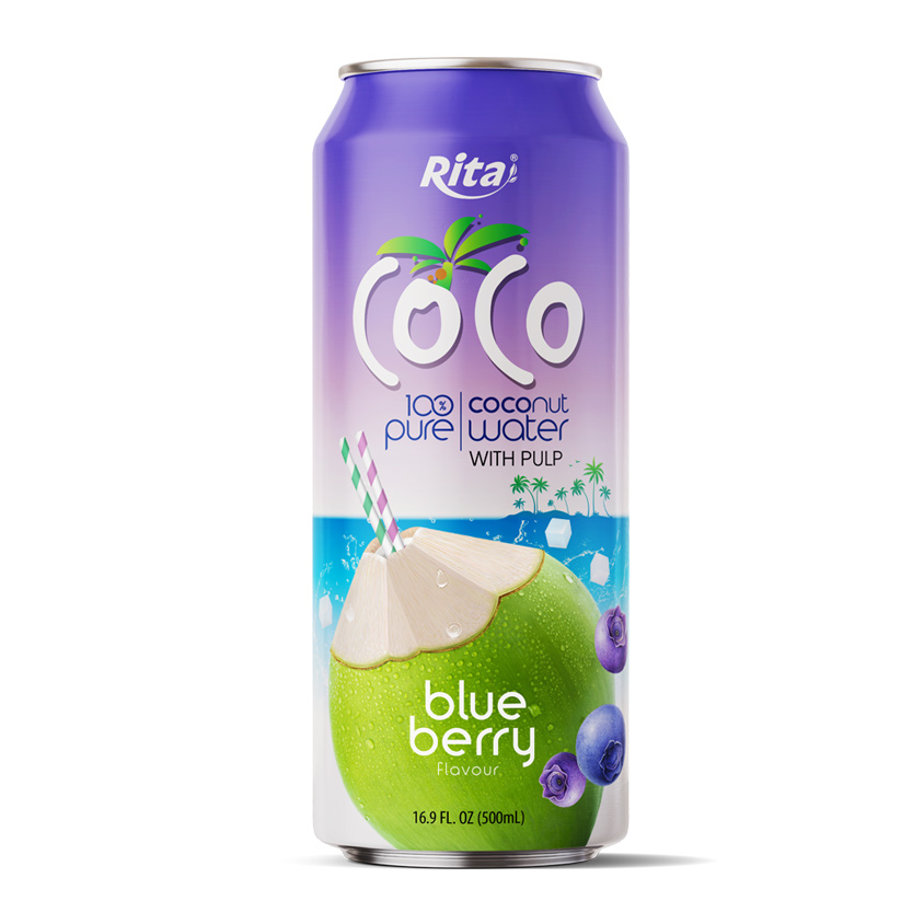 Coco Pulp 500ml can Blueberry