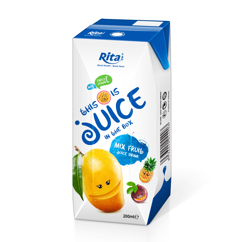 Mixed Fruit Juice 200ml Paper Box