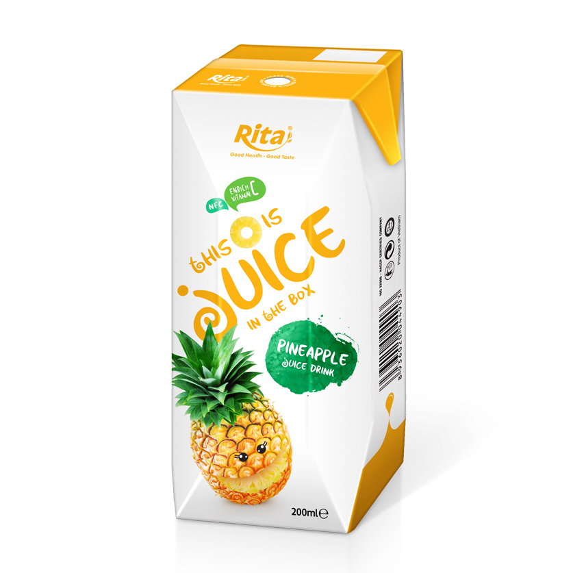 Pineapple Juice 200ml Paper Box