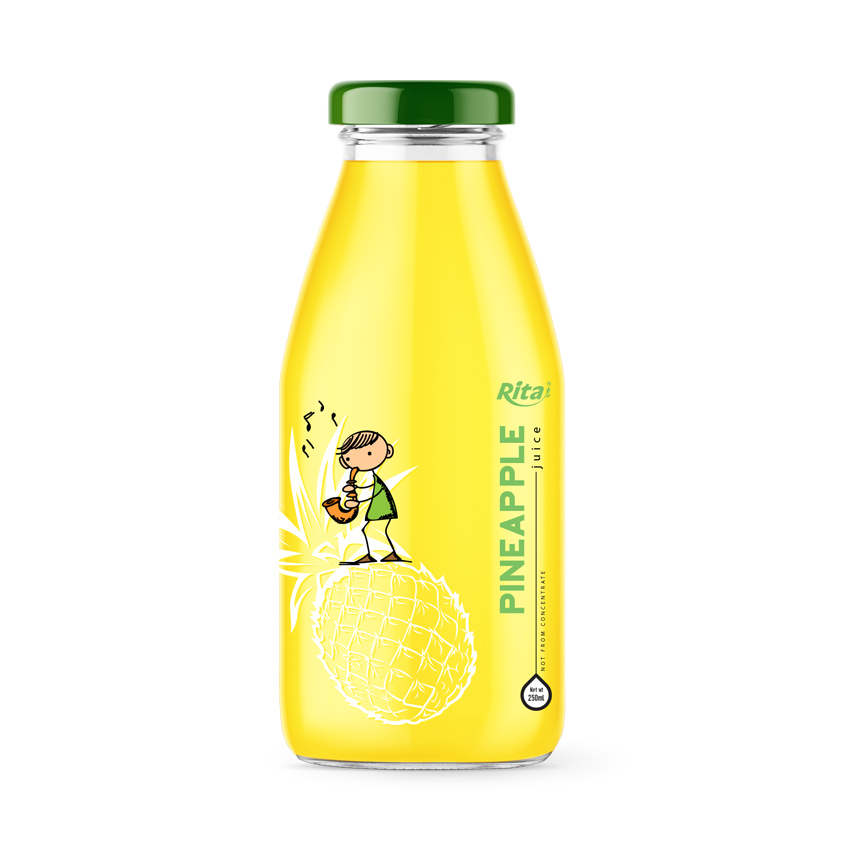 Pineapple 250ml Glass Bottle