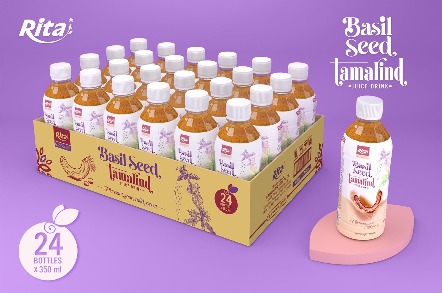 poster tamarind with basil 350ml bottle