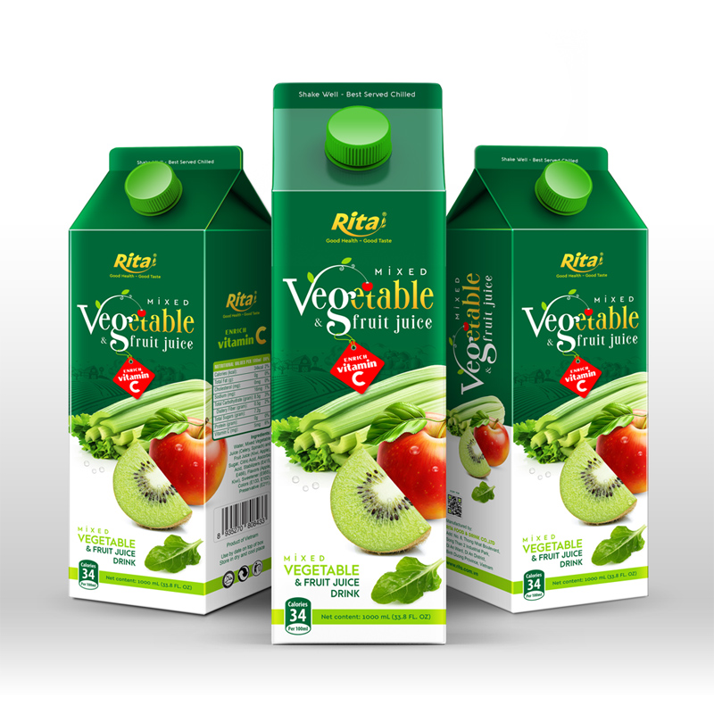 Vegetable juice 1000 ml apple kiwi banner