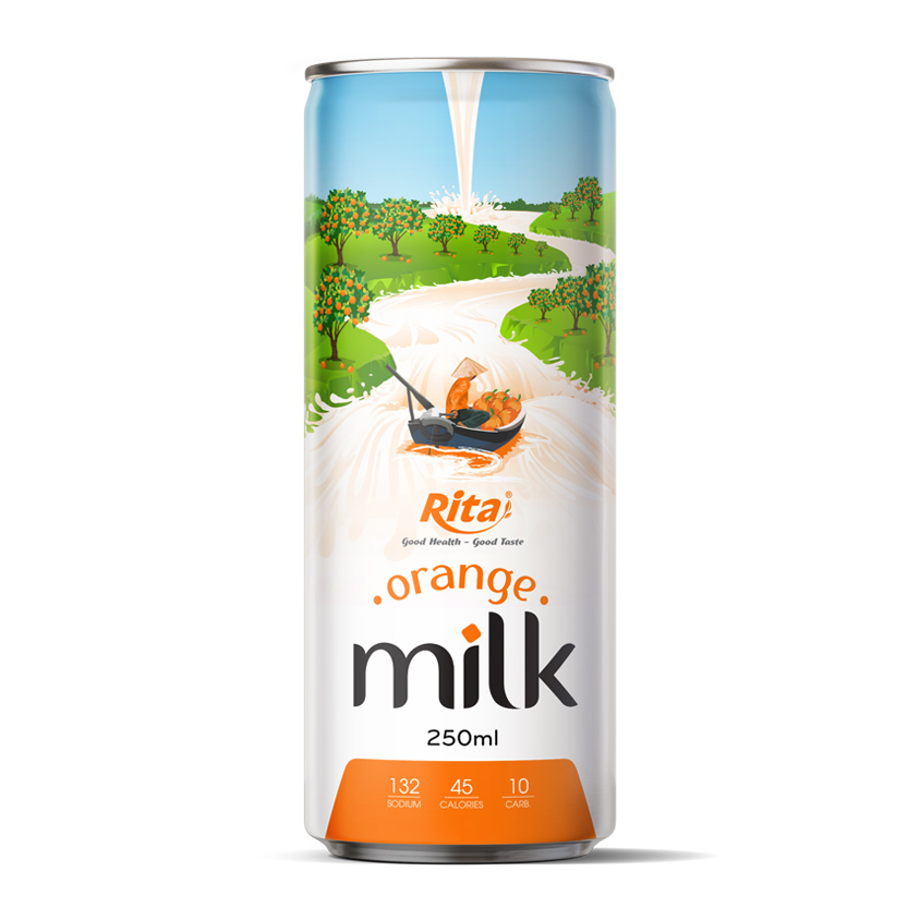 orange milk 250ml slim can