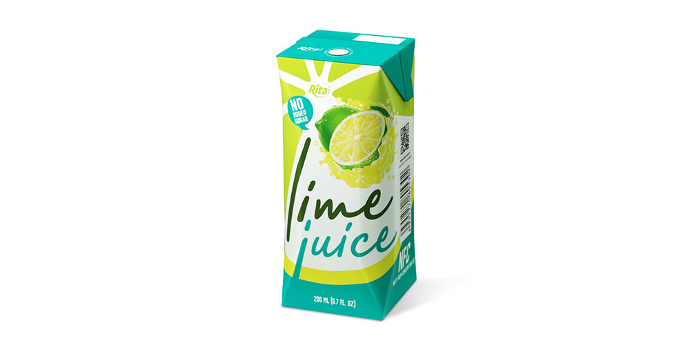 OEM Lime Water 200ml Paper Box  Rita Brand