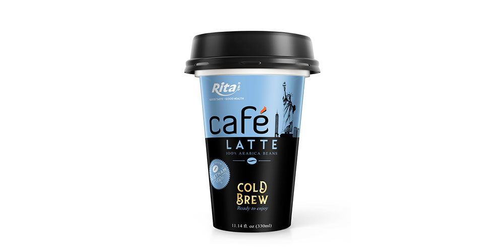 Latte Coffee 330ml PP Cup Cold Drew