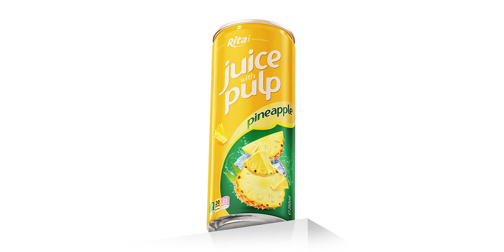 Pineapple Juice Drink With Pulp 250ml Slim Can