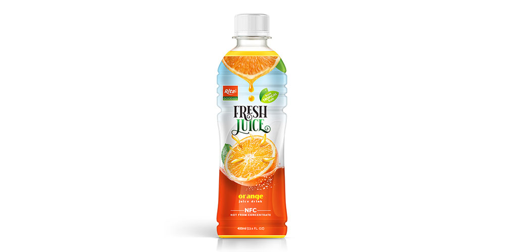  Fresh Juice 400m Pet Bottle Orange Juice 