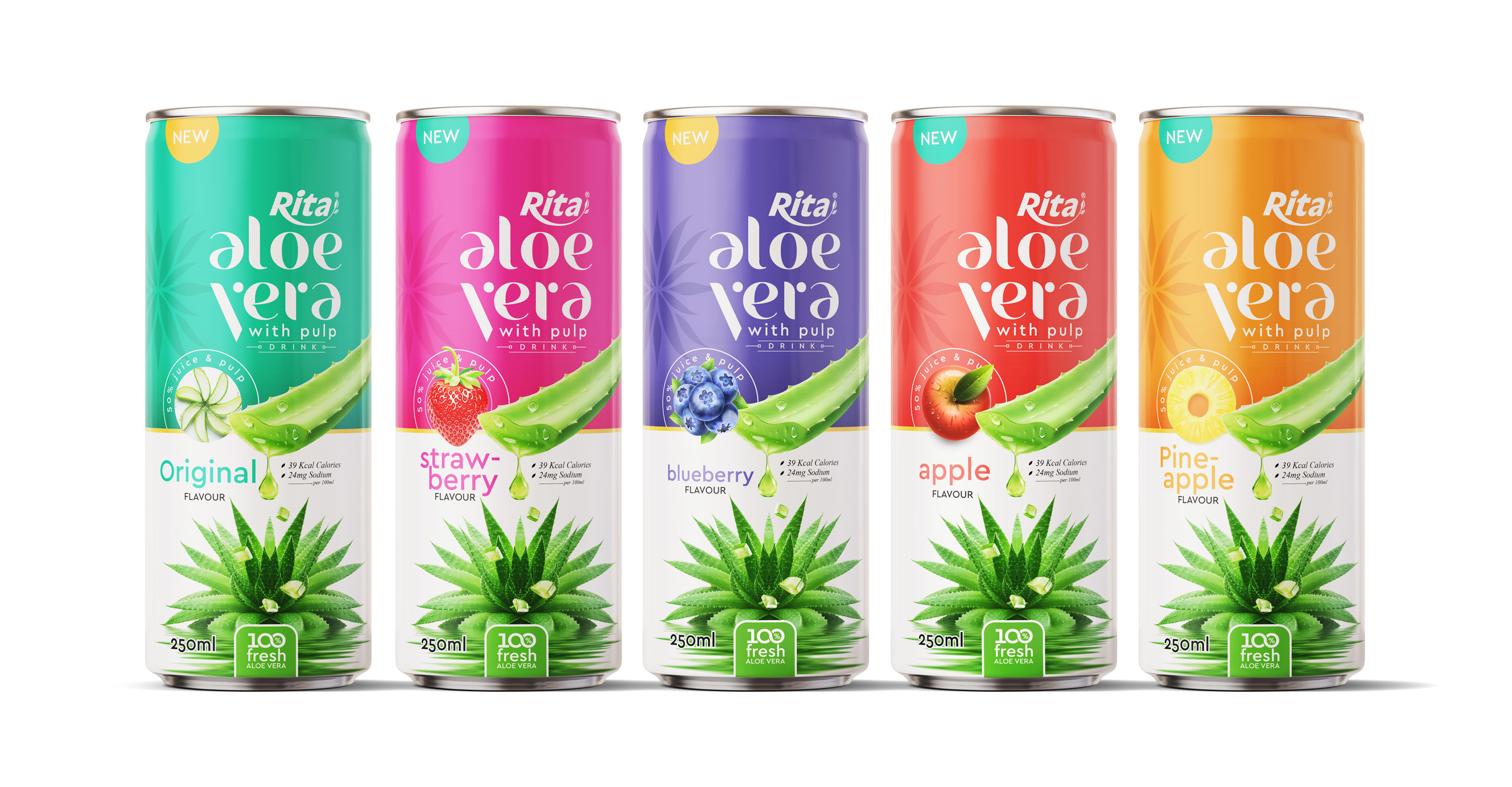 Poster Design Aloe drink 250ml can 02