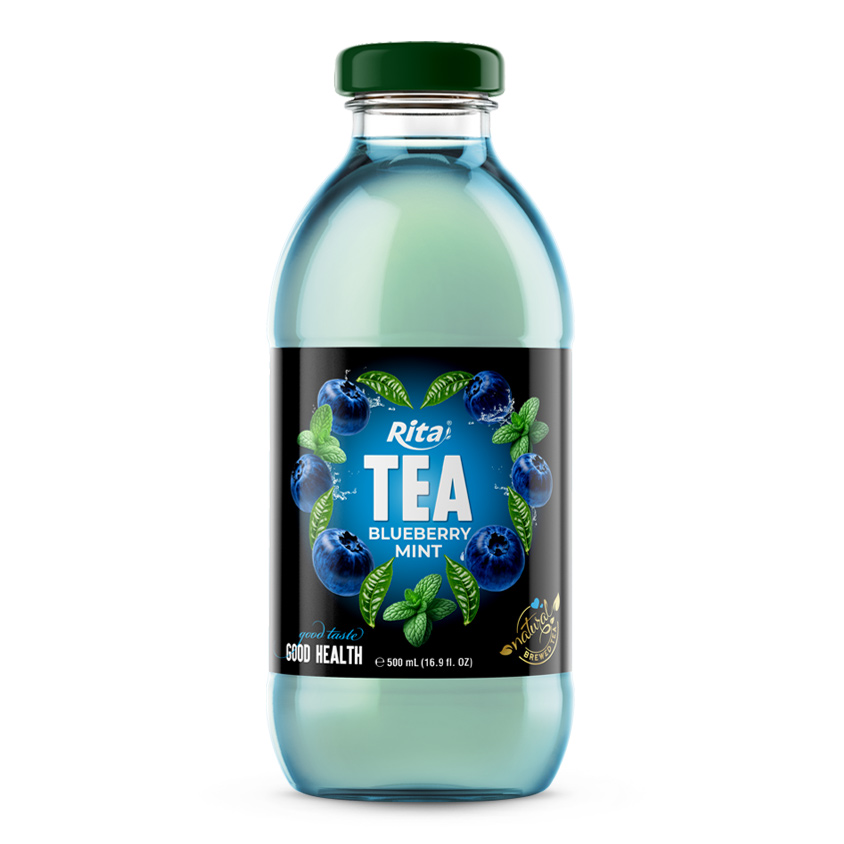 16.9 fl OZ Tea drink with blueberry mint natural brewed tea