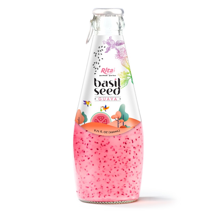 Basil Guava 290ml Glass Bottle