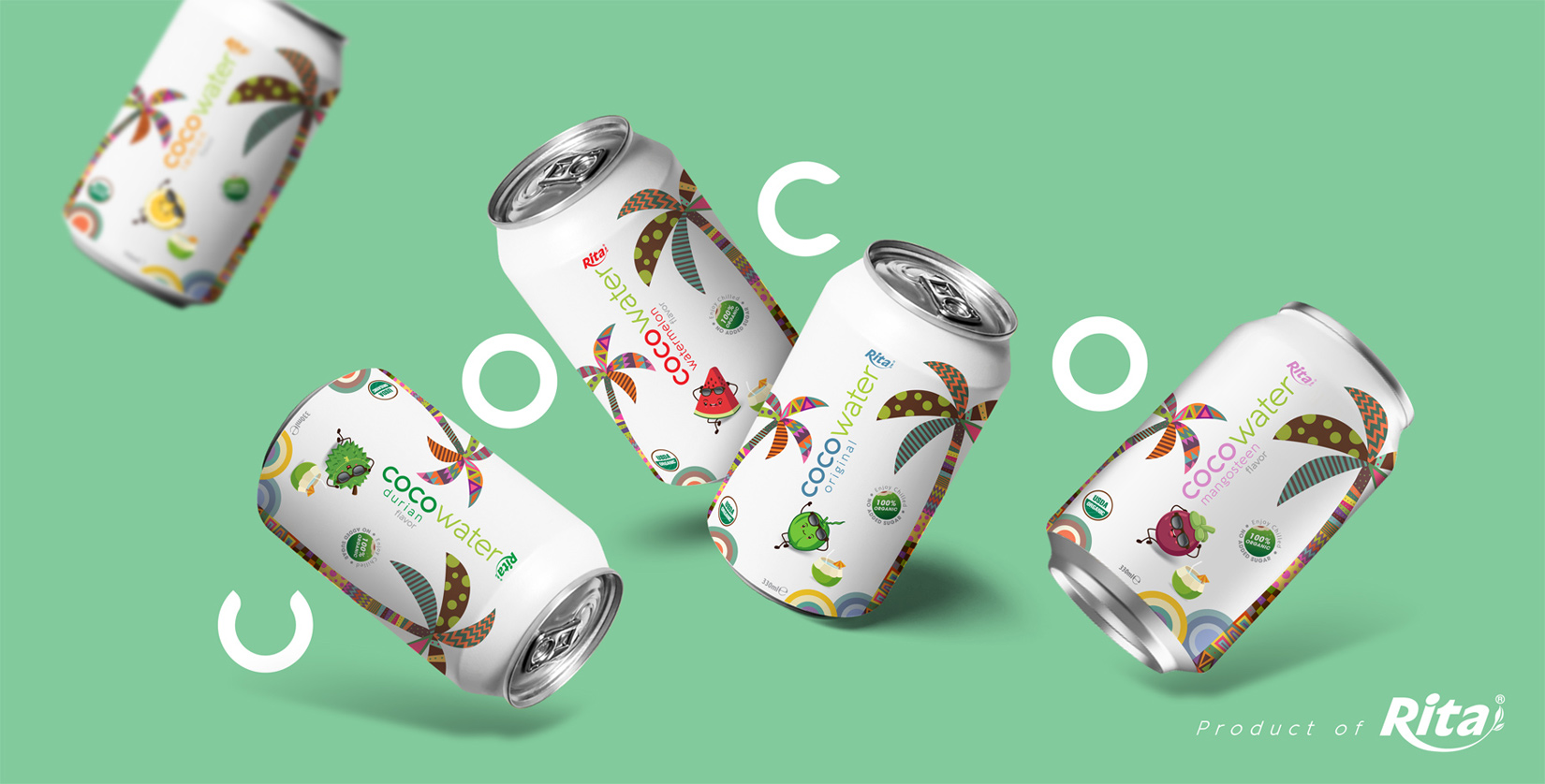 Poster coconut water 330ml can