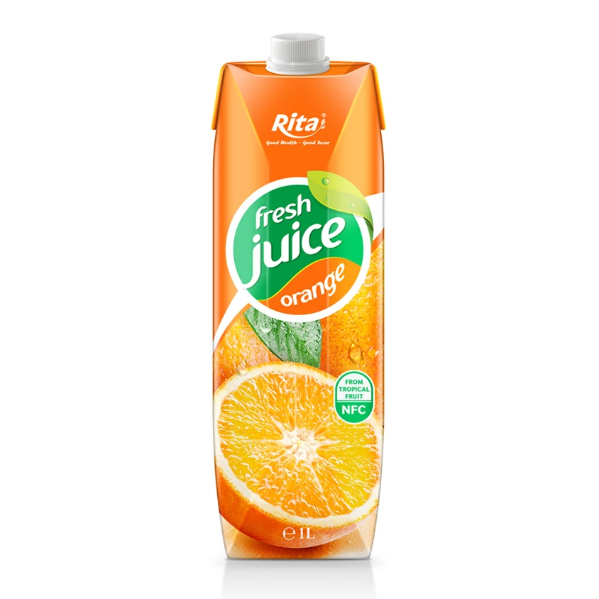 Aseptic: 200ml Paper Box Fresh Orange Juice Rita Brand