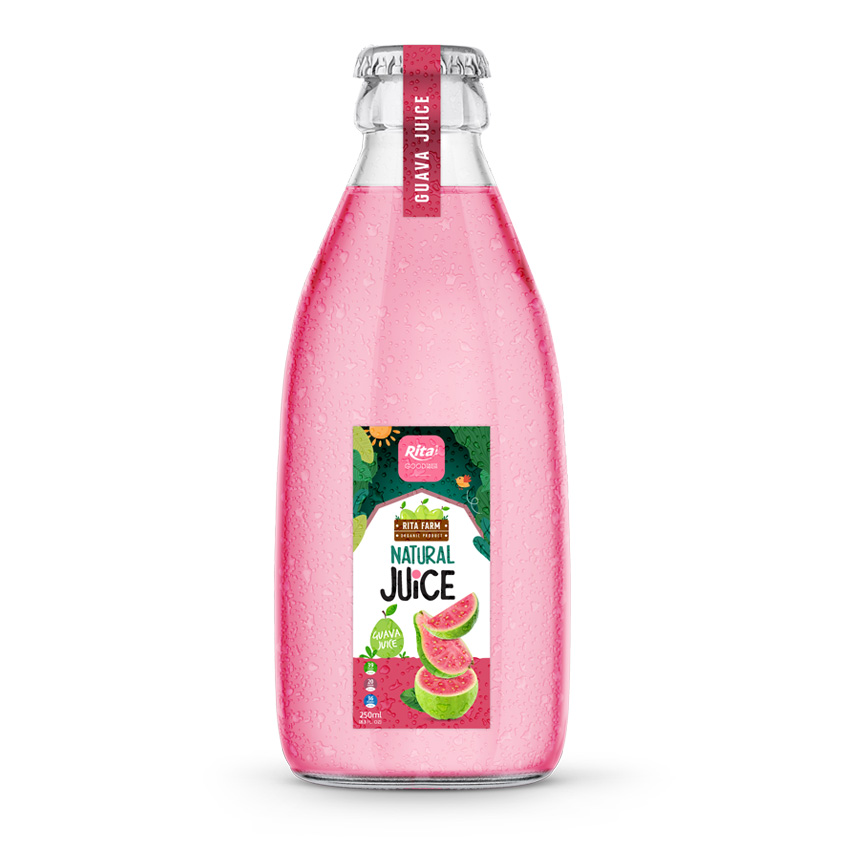 250ml glass bottle fruit juice 03