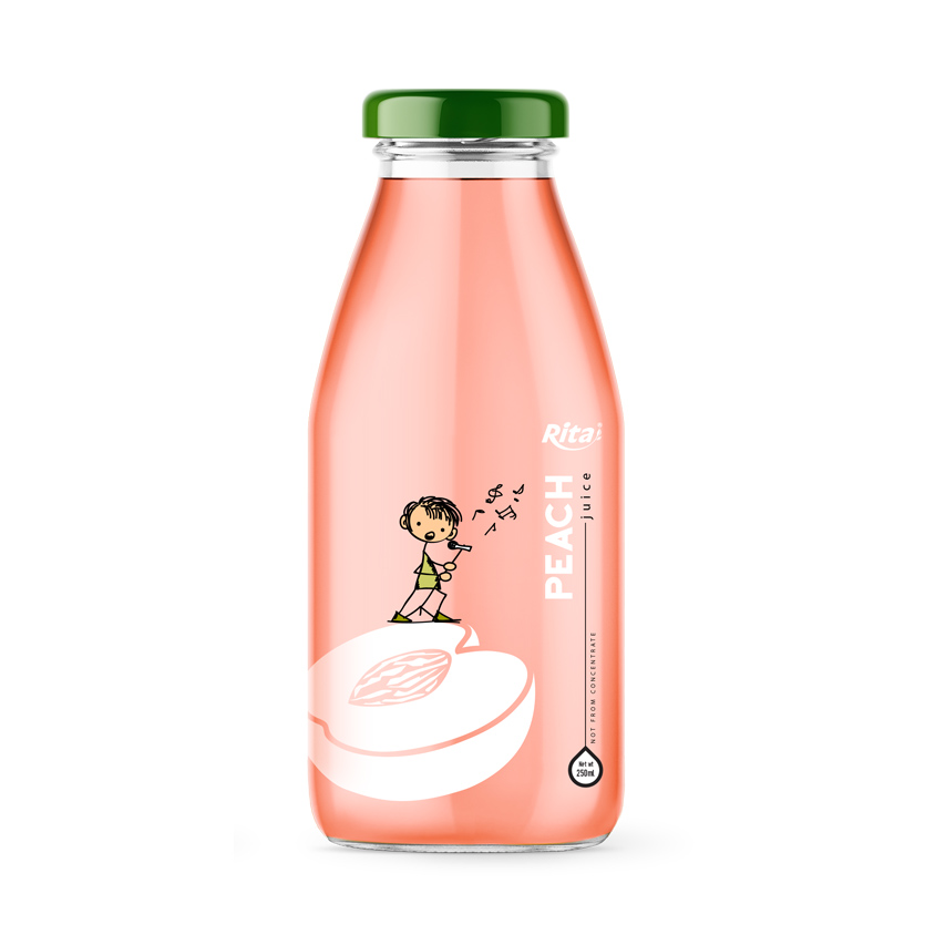 Peach 250ml Glass Bottle