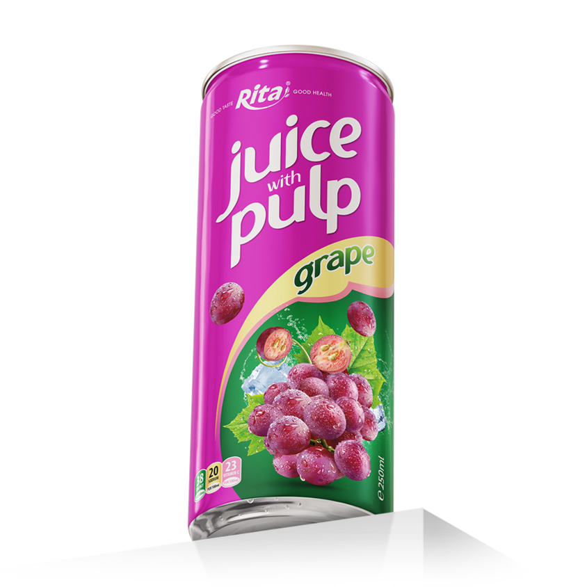 Juice Pulp 250ml can Grape
