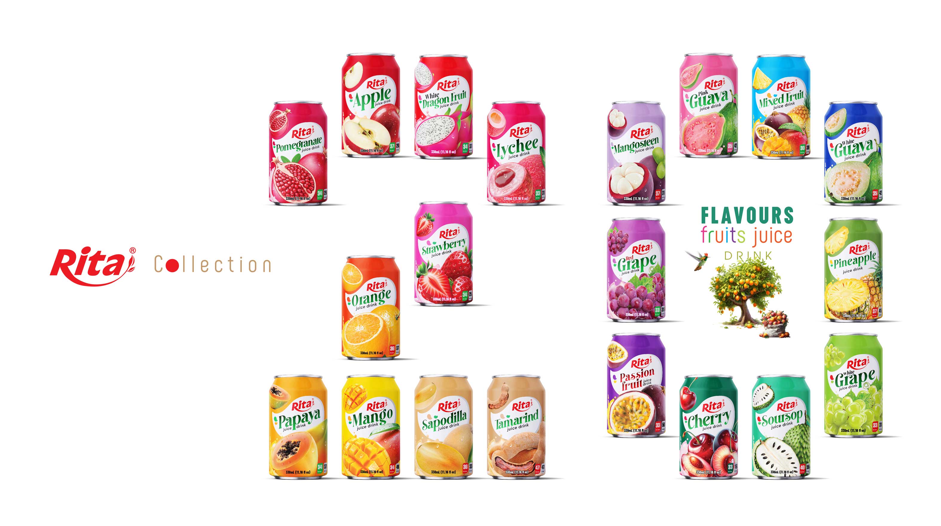 Rita collection fruit juice flavours