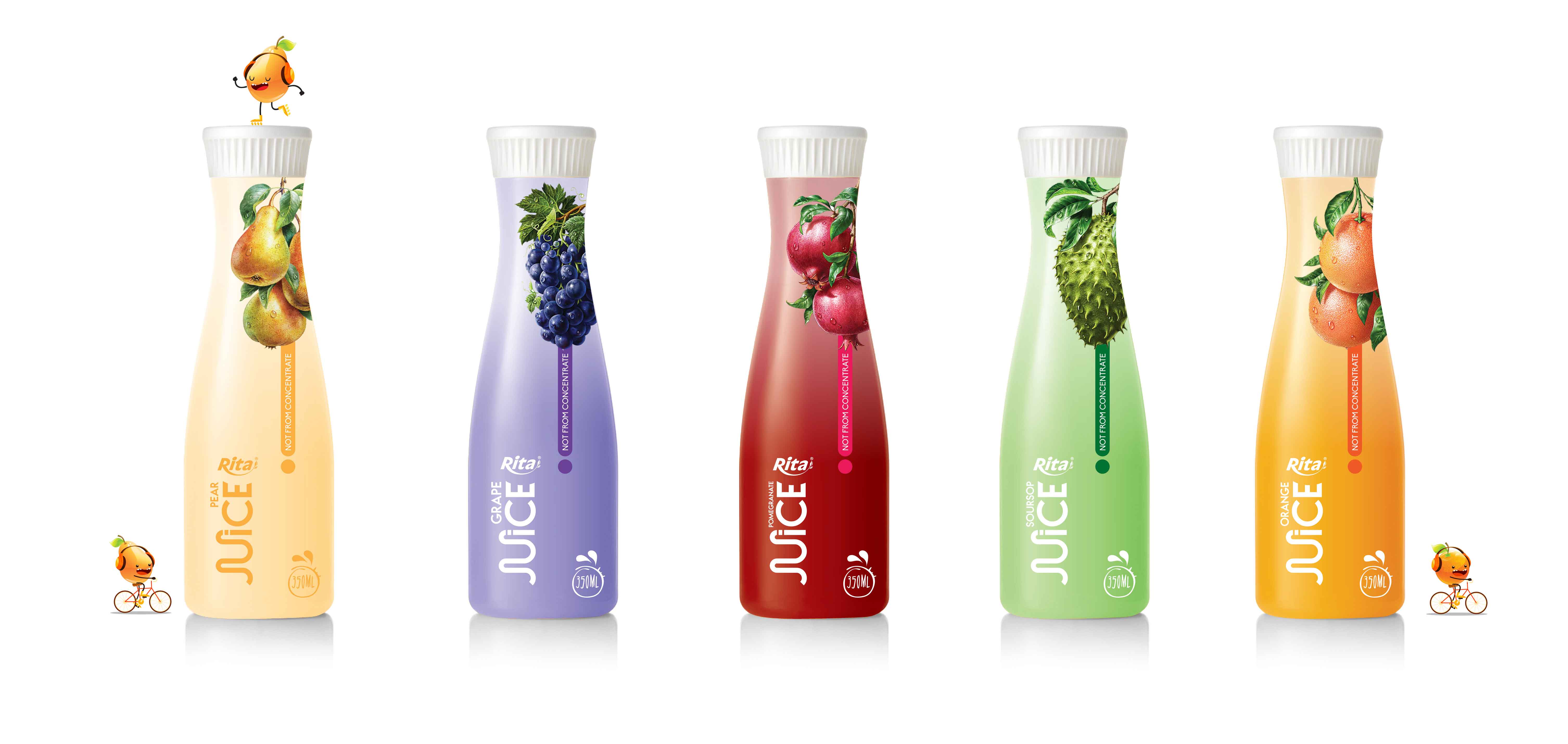 3D fruit juice 350ml Pet Bottle Web