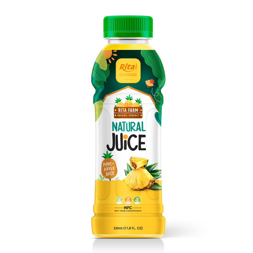 Natural Juice Pineapple 330ml Pet