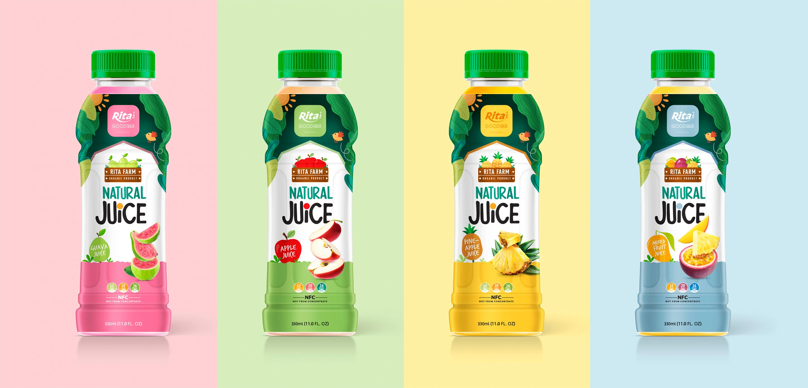 Fruit Juice: 330ml Pet Bottle Natural Guava Juice Drink