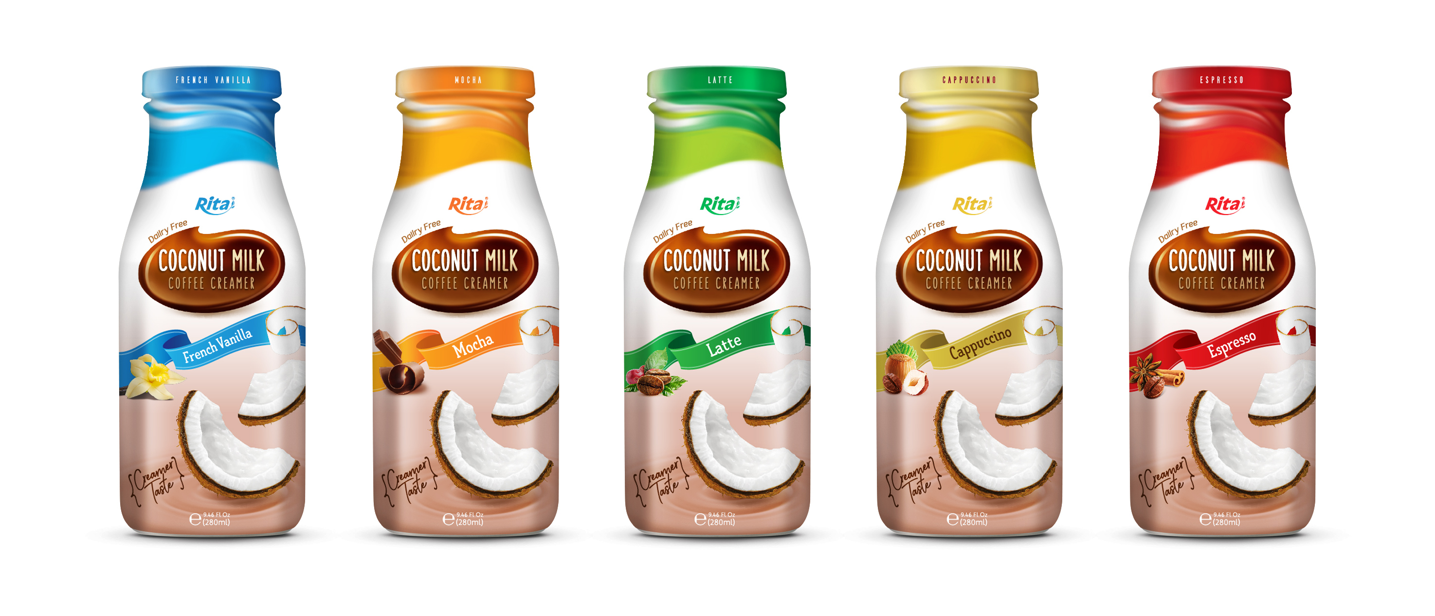 Design Coconut milk Coffee Creamer