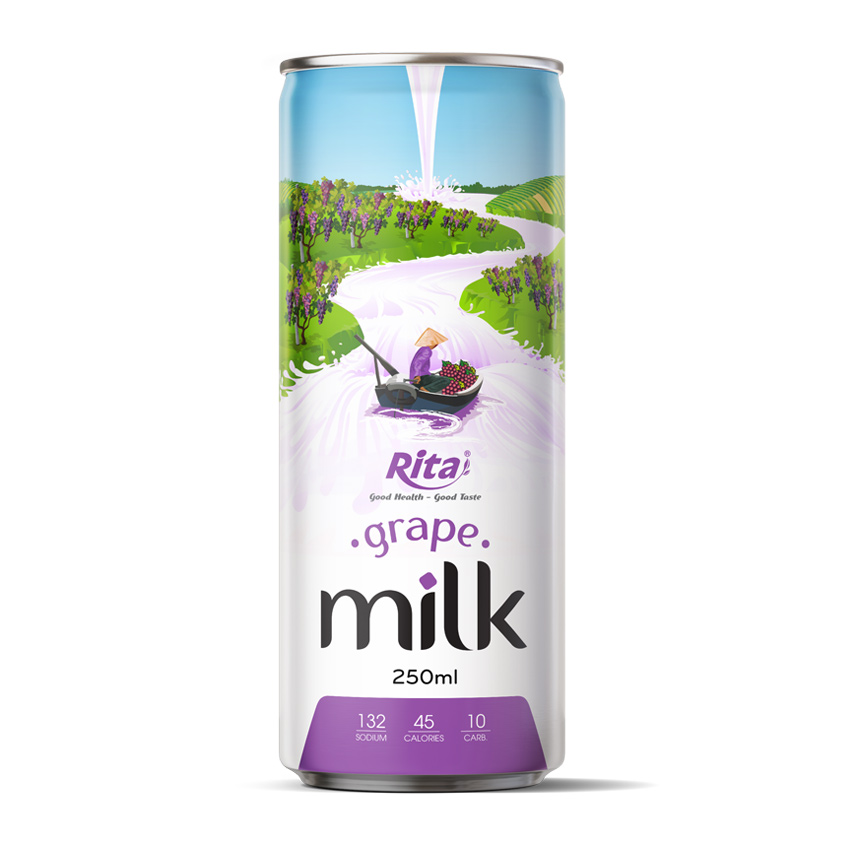 Grape milk 250ml slim can