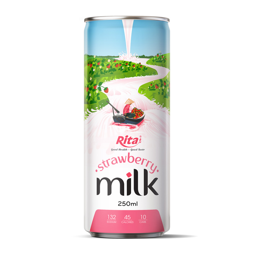 strawberry milk 250ml slim can