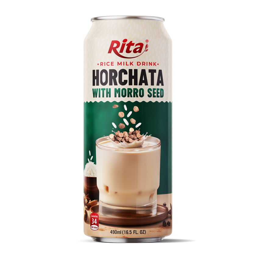 rice milk drink Horchata with morro seed 16.5 fl oz cans