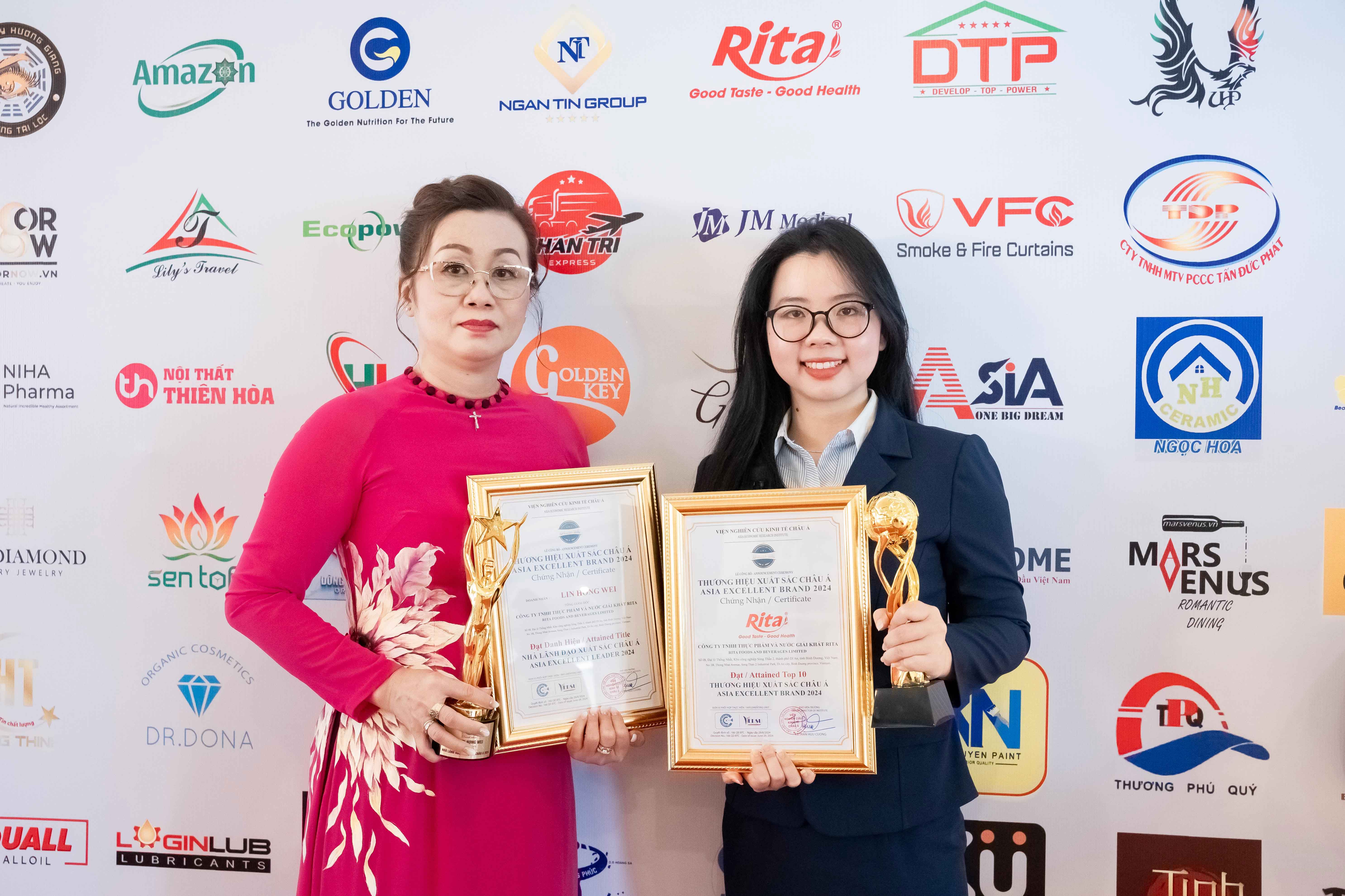 Rita Company Celebrated with Dual Honors at the 2024 Asia Excellent Brand Awards Event