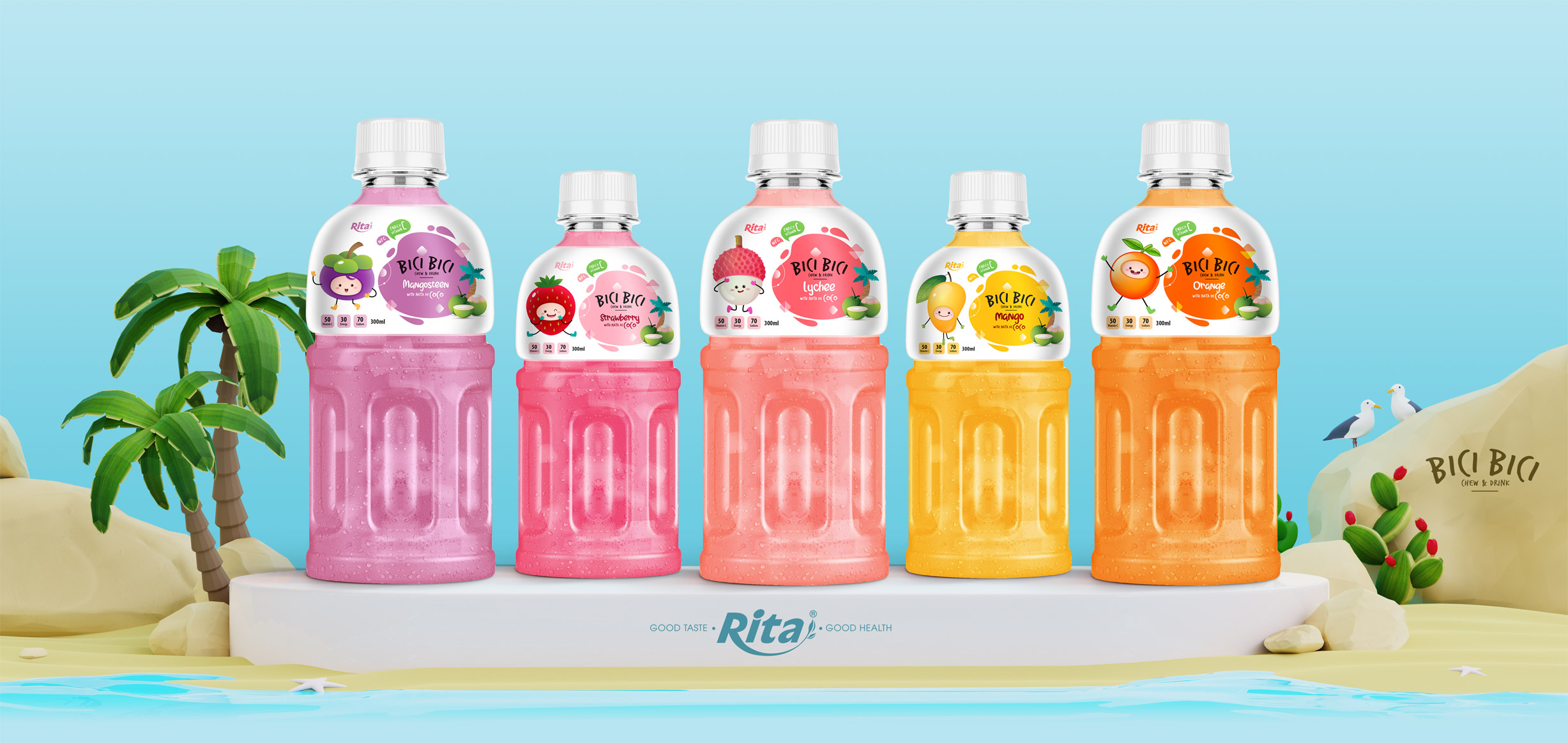 Indulge in Refreshing Tropical Beverages Infused with Nata de Coco