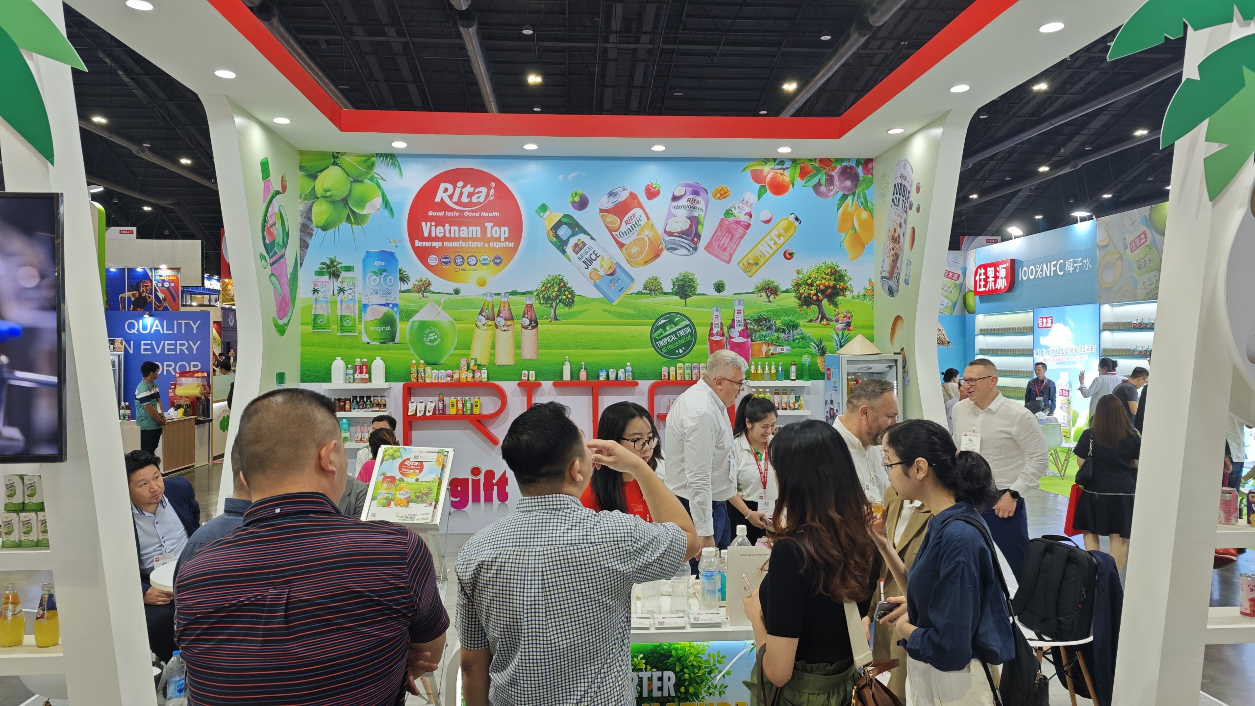 Customers visit Rita booth at Thaifex 2024