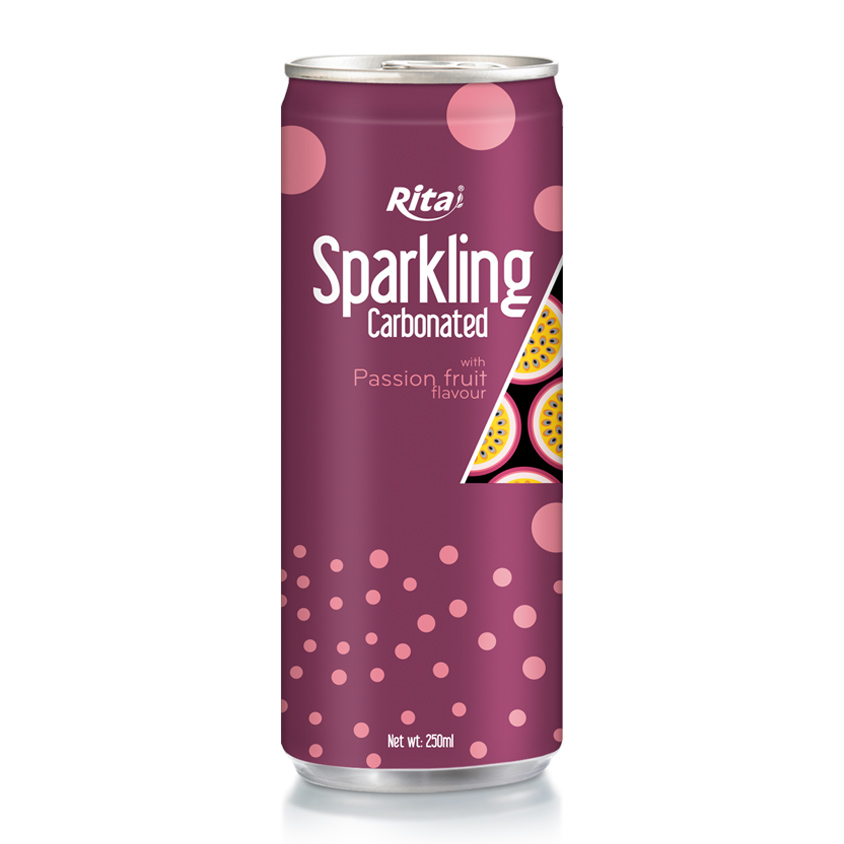 Sparkling Carbonated 250ml can passion fruit
