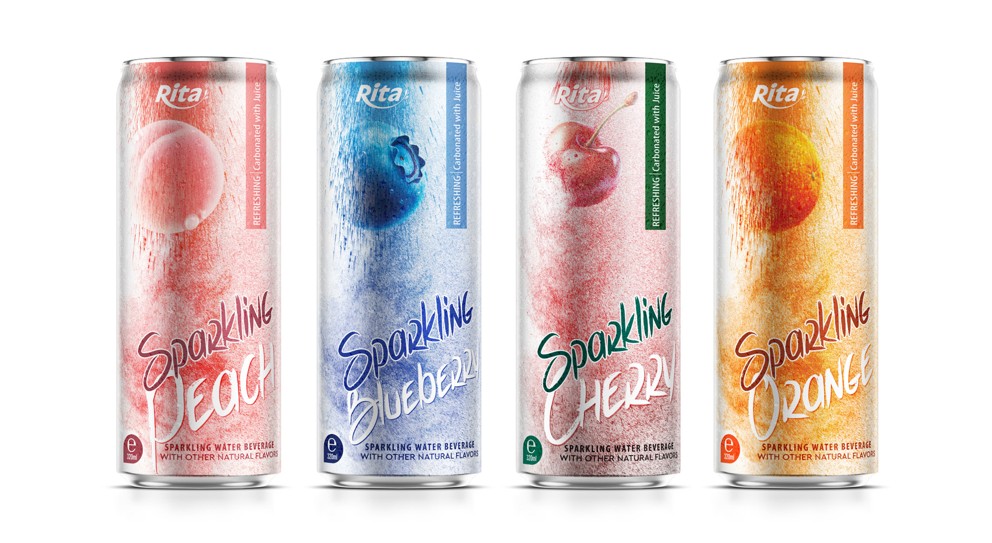 sparkling water real fruit juice