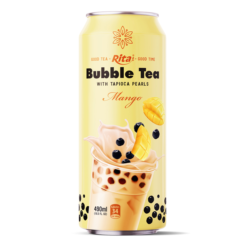 Bubble Tea 490ml can Mango