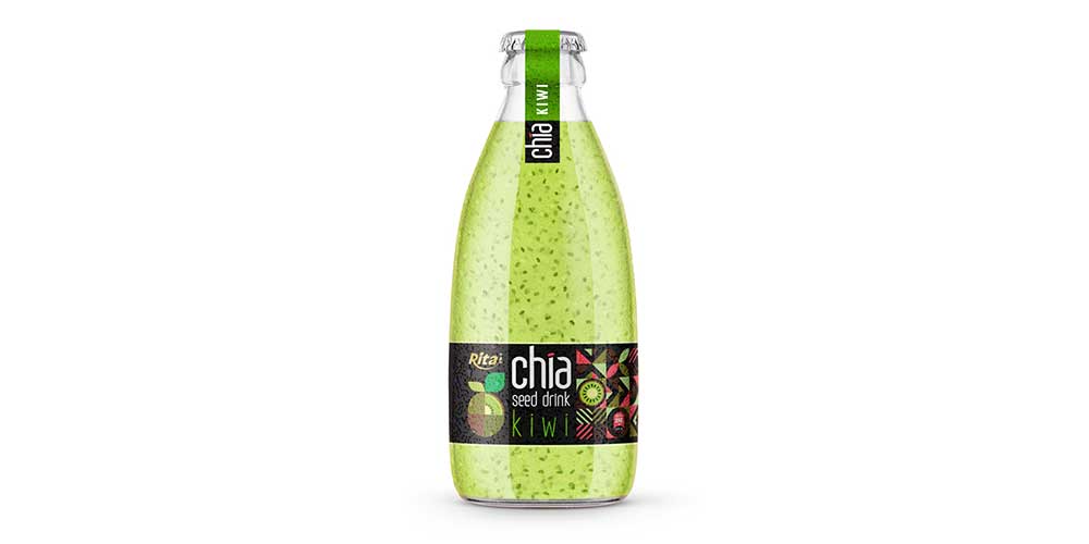 Hot Trend 2024 Chia Seed Drink With Kiwi Flavor