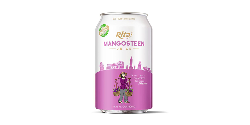 3 Regions Mangosteen Juice Drink  330ml Short Alu Can