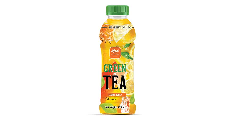 OEM Green Tea Lemon Honey 450ml Pet Bottle