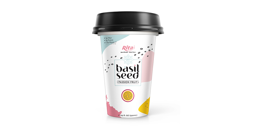 Basil Seed With Passion Fruit 330ml PP Cup