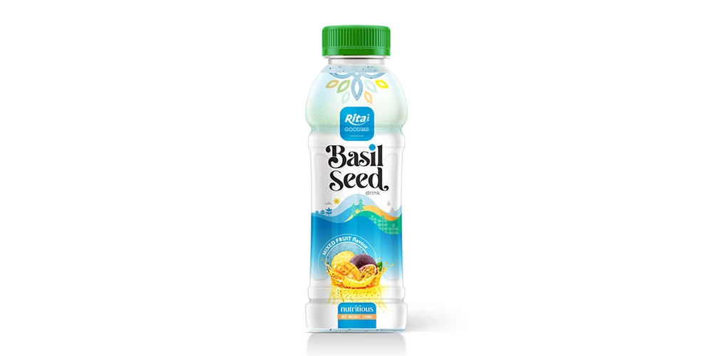 Chia and Basil Seeds Basil Seed With Mixed Fruit Juice Flavor