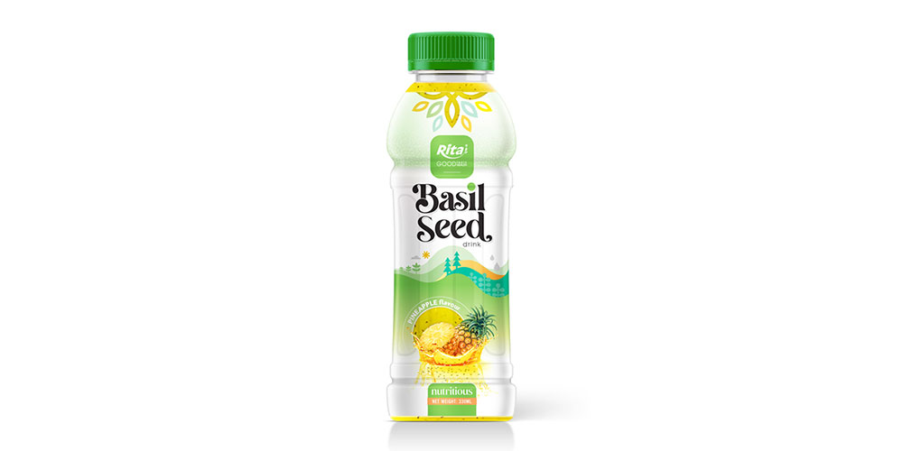 Basil Seed With Pineapple Flavor 330ml Pet Bottle
