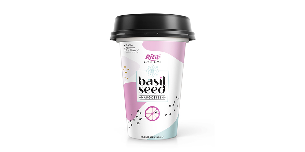 Basil Seed With Mangosteen 330ml PP Cup