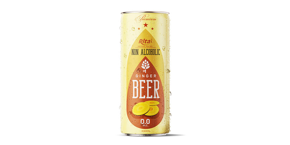 Non Alcoholic Ginger Beer 330ml Can Rita Brand