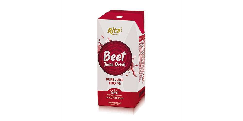 Paper Box 200ml Beet Juice Rita Brand