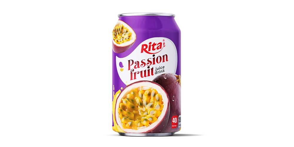 Supplier 330ml Can Passion Fruit Juice Drink