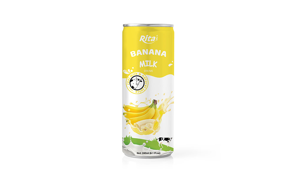 Private Label  Banana Milk Drink 250ml Can