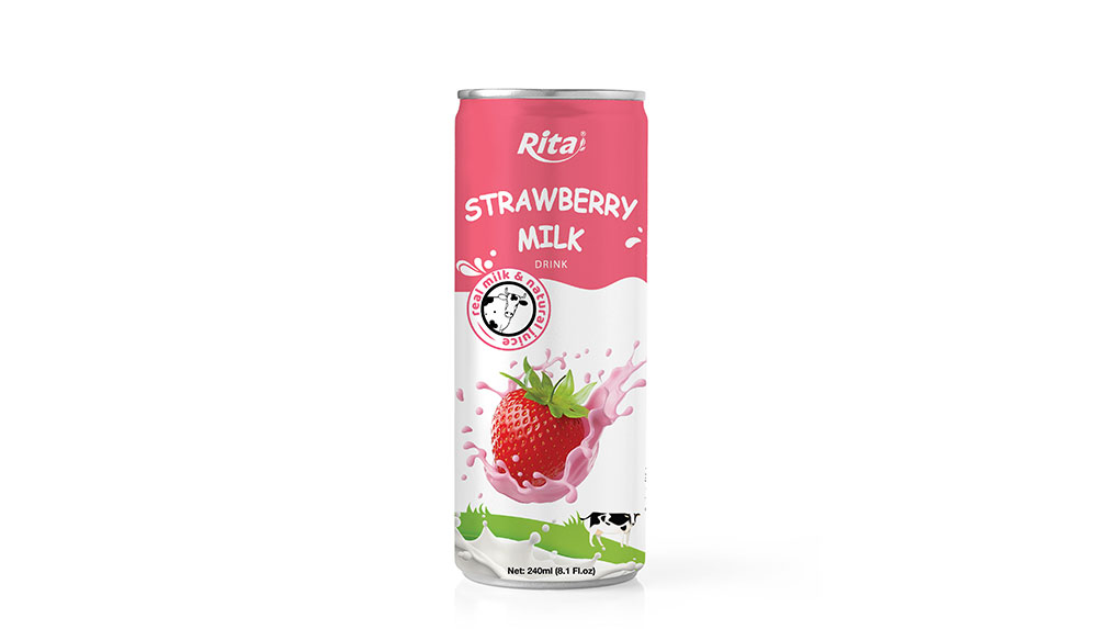 Supplier Bulk Buy Strawberry Milk Drink 250ml Can