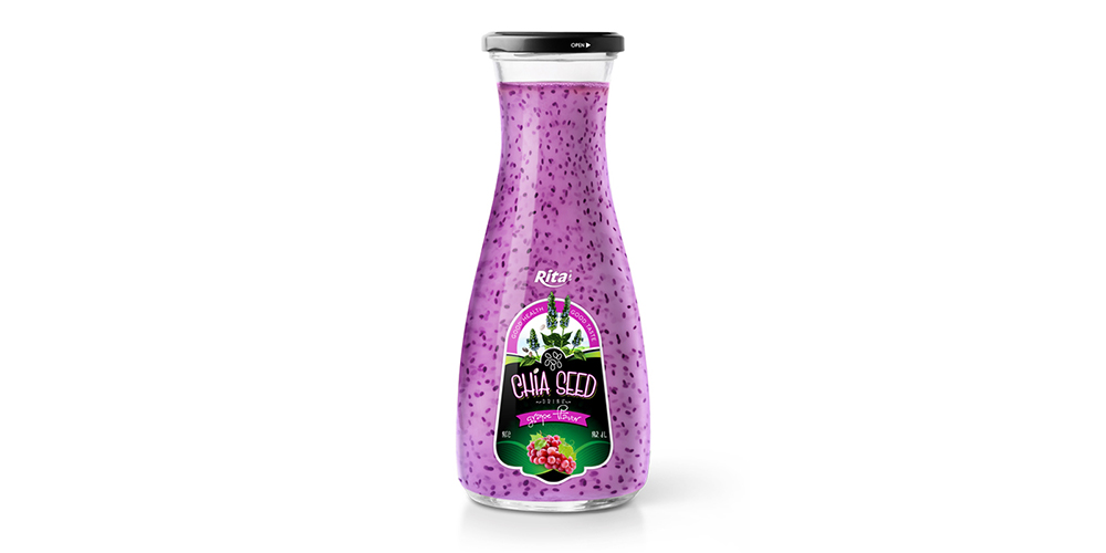 Chia Seed With Grape 1L Glass Bottle 