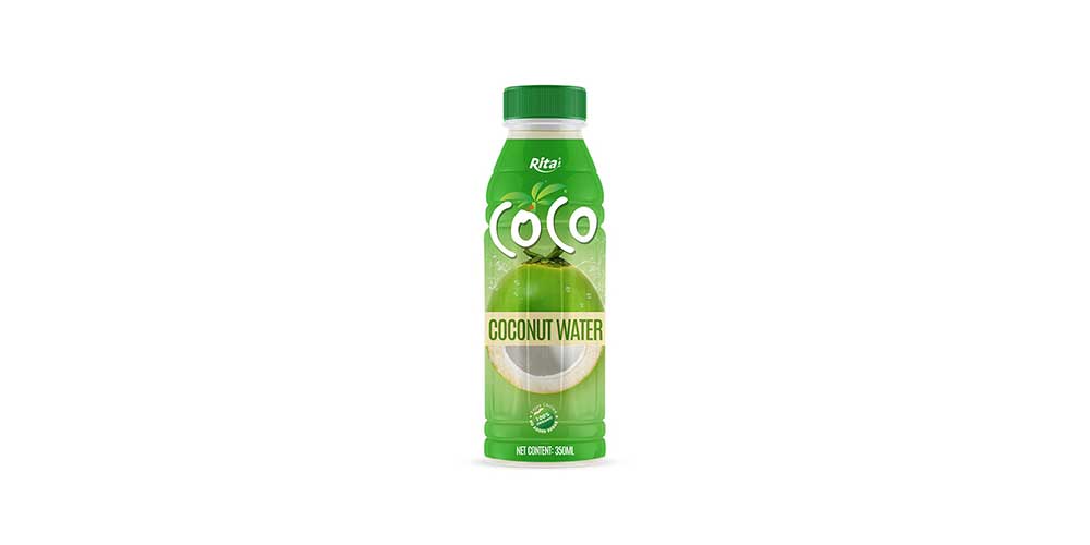 Custom Label 350ml Pet Bottle Pure Coconut Water 