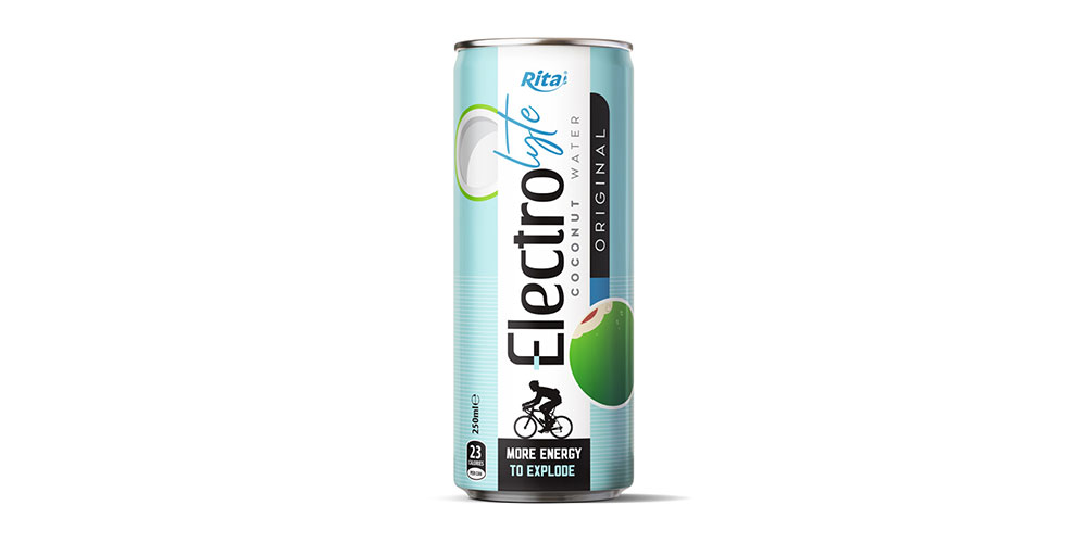 Electrolyte Coconut Water Original Flavor 250ml Can